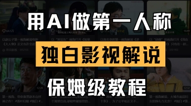 用AI做第一人称独白影视解说,手把手教学,保姆级教程-掘金阁